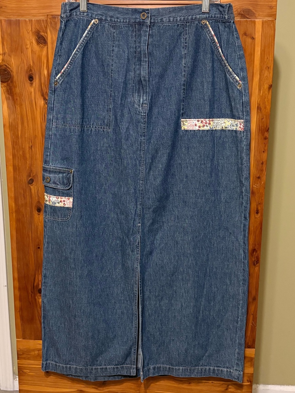 Blast Blues Denim Maxi Skirt - Picture 1 of 11